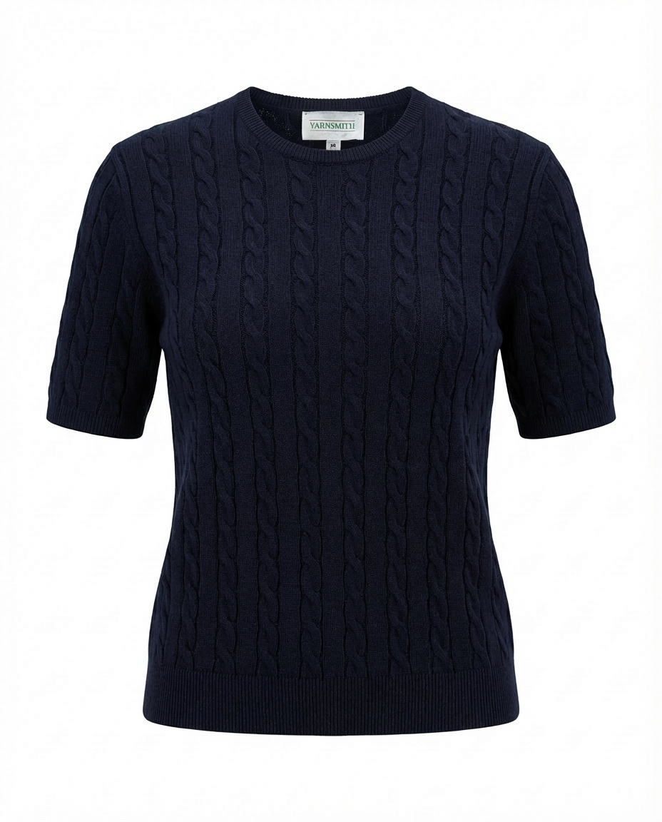Cable Beryl Yarnsmith Navy