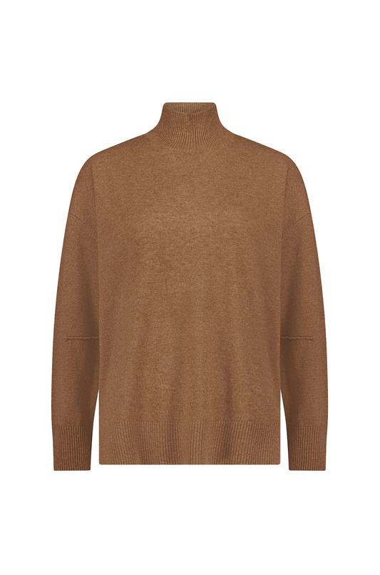 Jasper HighNeck Knit Yarnsmith Oat