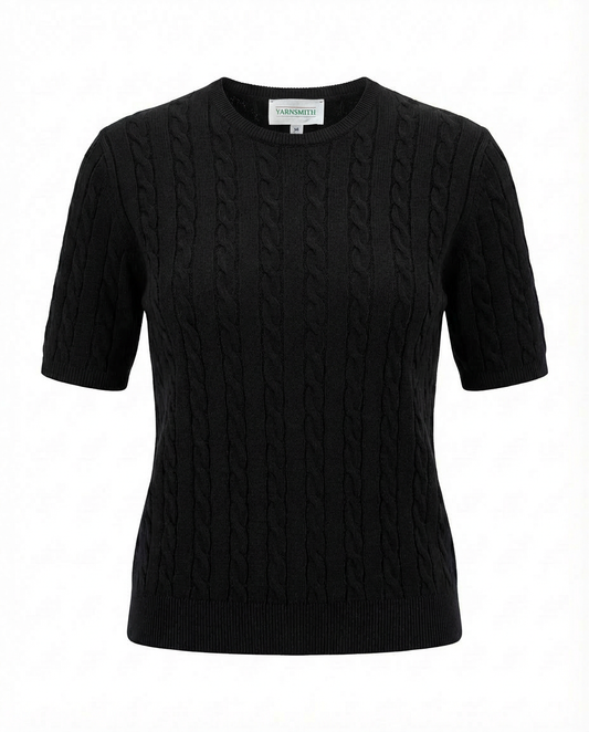 Cable Beryl Yarnsmith Black
